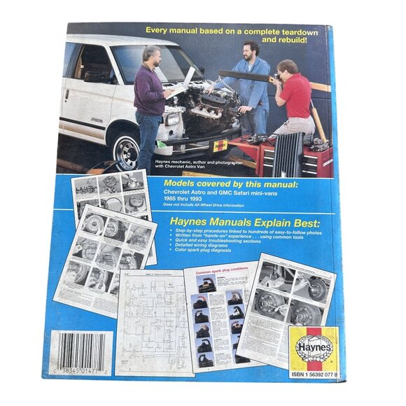 Vtg Haynes Automotive Repair Manual Chevrolet Astro GMC Safari 1985-1993 - Picture 2 of 7
